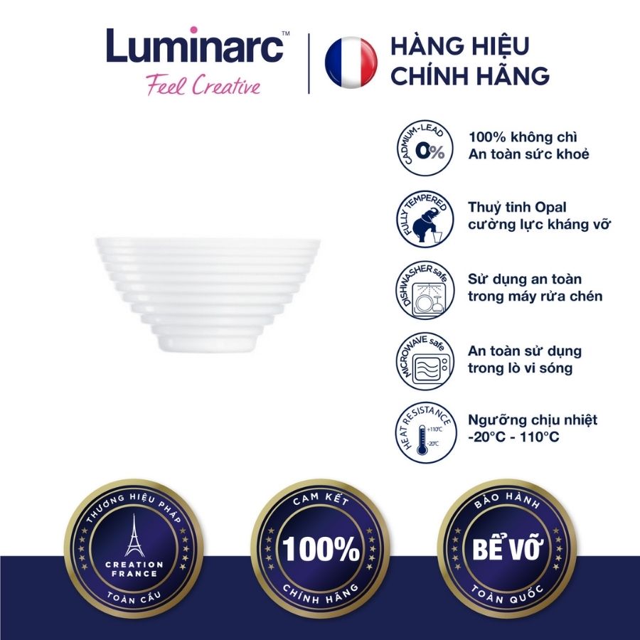 Bộ 6 Chén Thuỷ Tinh Luminarc Harena 11cm - LUHAN5418