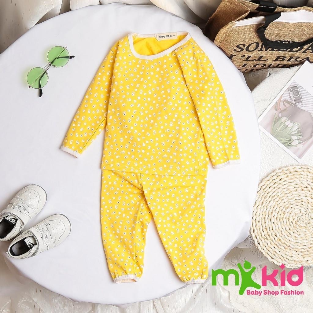 Bộ Thu Đông Dài Tay Cho Bé Bộ Cotton Dài Tay Minky Mom Cho Bé Trai Bé Gái Với Họa Tiết Siêu Dễ Thương