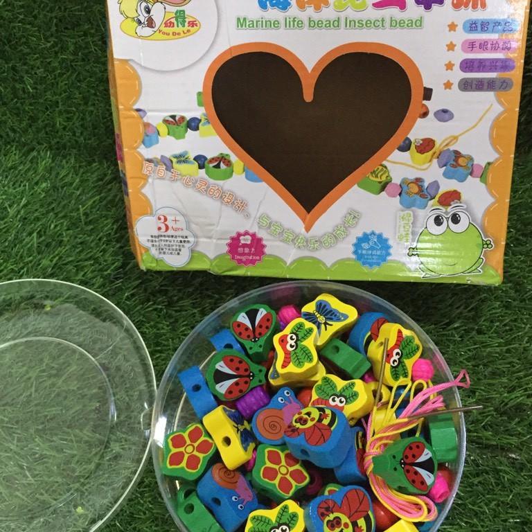 Đồ Chơi Xâu Hạt Gỗ- Rèn Luyện Đôi Tay Khéo Léo Cho Bé