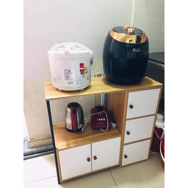 Kệ Lò Vi Sóng 4 Tầng Khung Sắt - Kệ Bếp Đa Năng