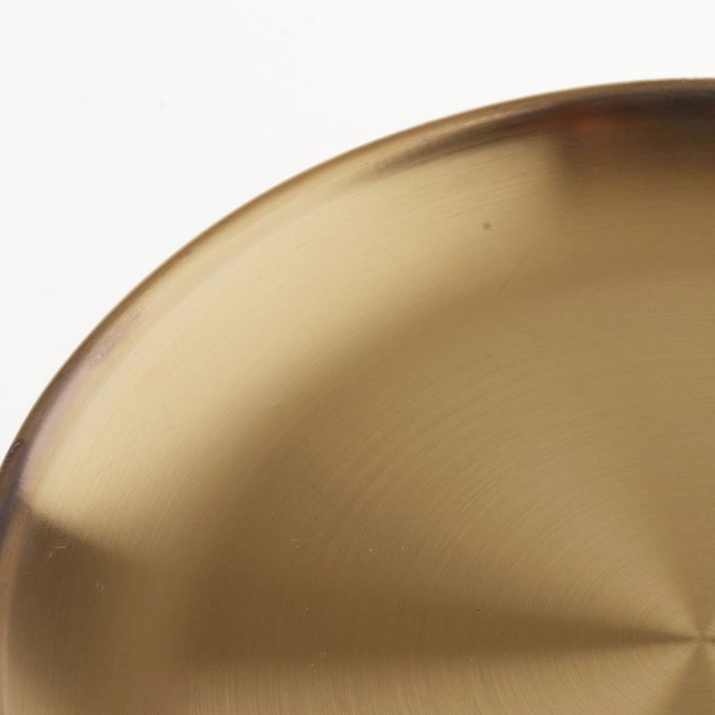 3 Pieces Stainless Steel Dessert Fruit Appetizer Dinner Plate Dish 9" in Dia