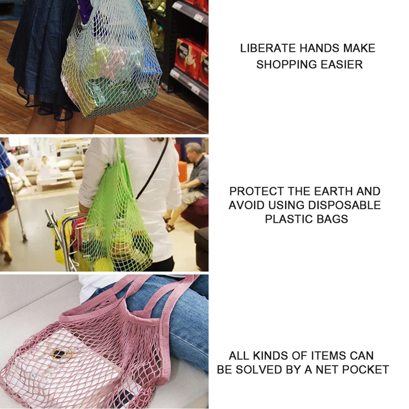 Túi lưới để mua sắm để bảo quản rau và trái cây