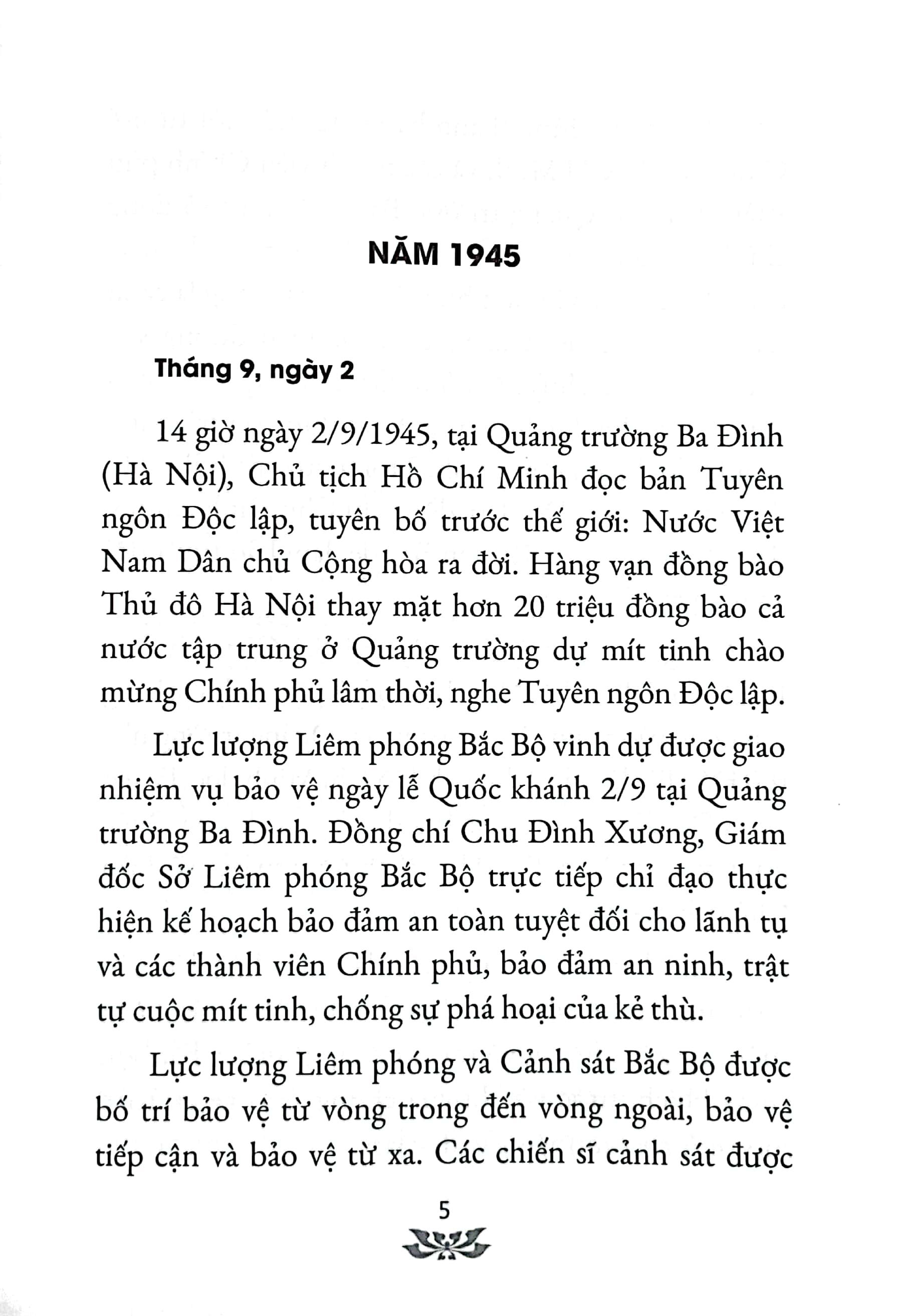 Biên Niên Sự Kiện Chủ Tịch Hồ Chí Minh Với Công An Nhân Dân