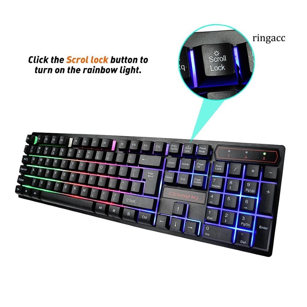 Bàn Phím Cơ Gaming Y604 Có Dây Có Đèn Nền Dành Cho Máy Tính Laptop