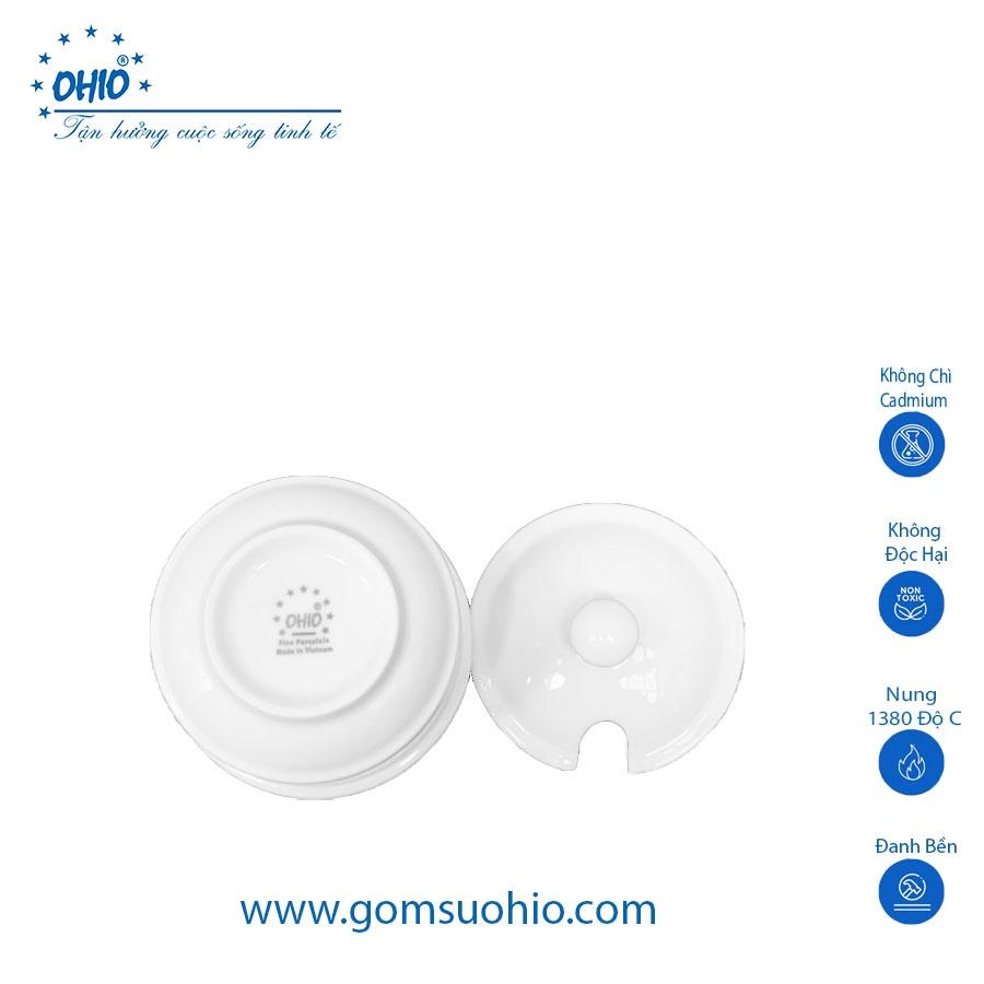 Lọ Đường Sứ Trắng OHIO