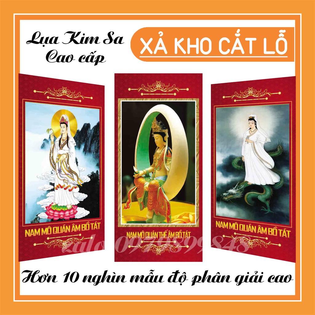 Tranh Phật Kim Sa Quán Thế Âm Bồ Tát