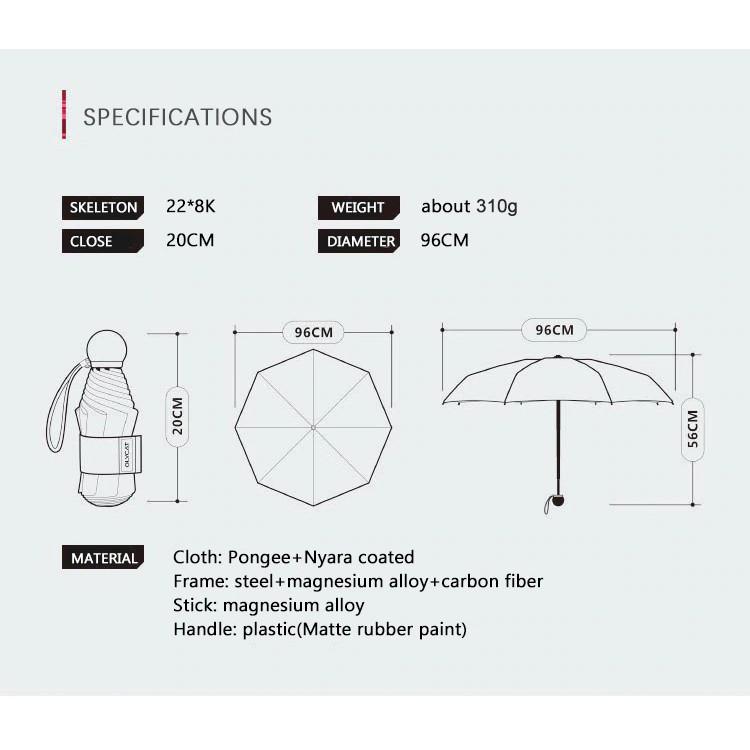 Ô dù cao cấp OLYCAT mini chống tia UV - Mẫu Navigator