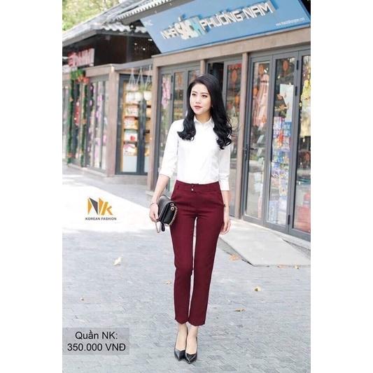 Quần baggy cơ bản công sở cao cấp NK