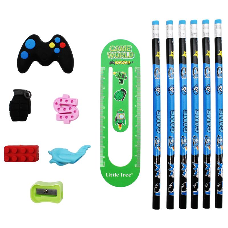 Bộ Dụng Cụ Học Tập Game World - Little Tree GP8035-E (13 Chi Tiết)