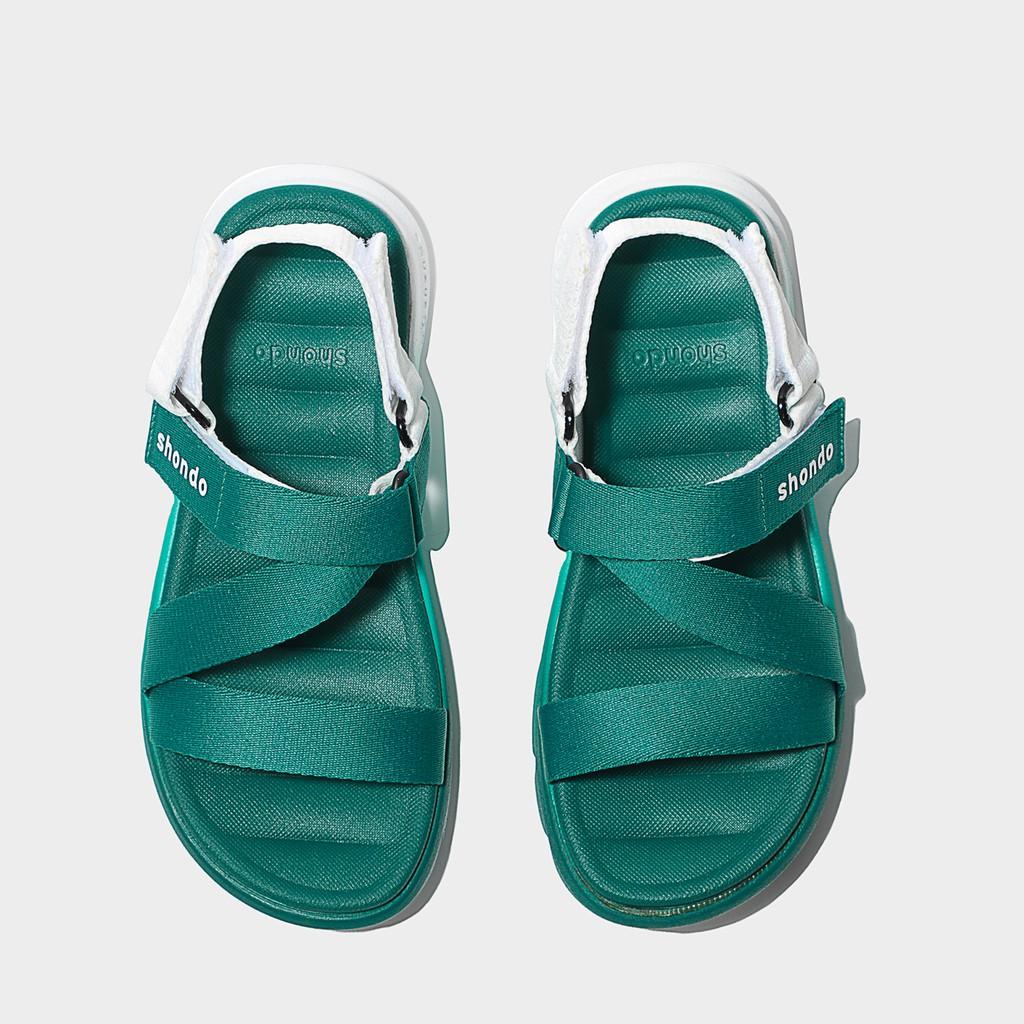 Giày Sandal Nam Nữ Unisex Shondo F6 Sport Ombre Đế 2 Màu Xanh Trắng F6S0330