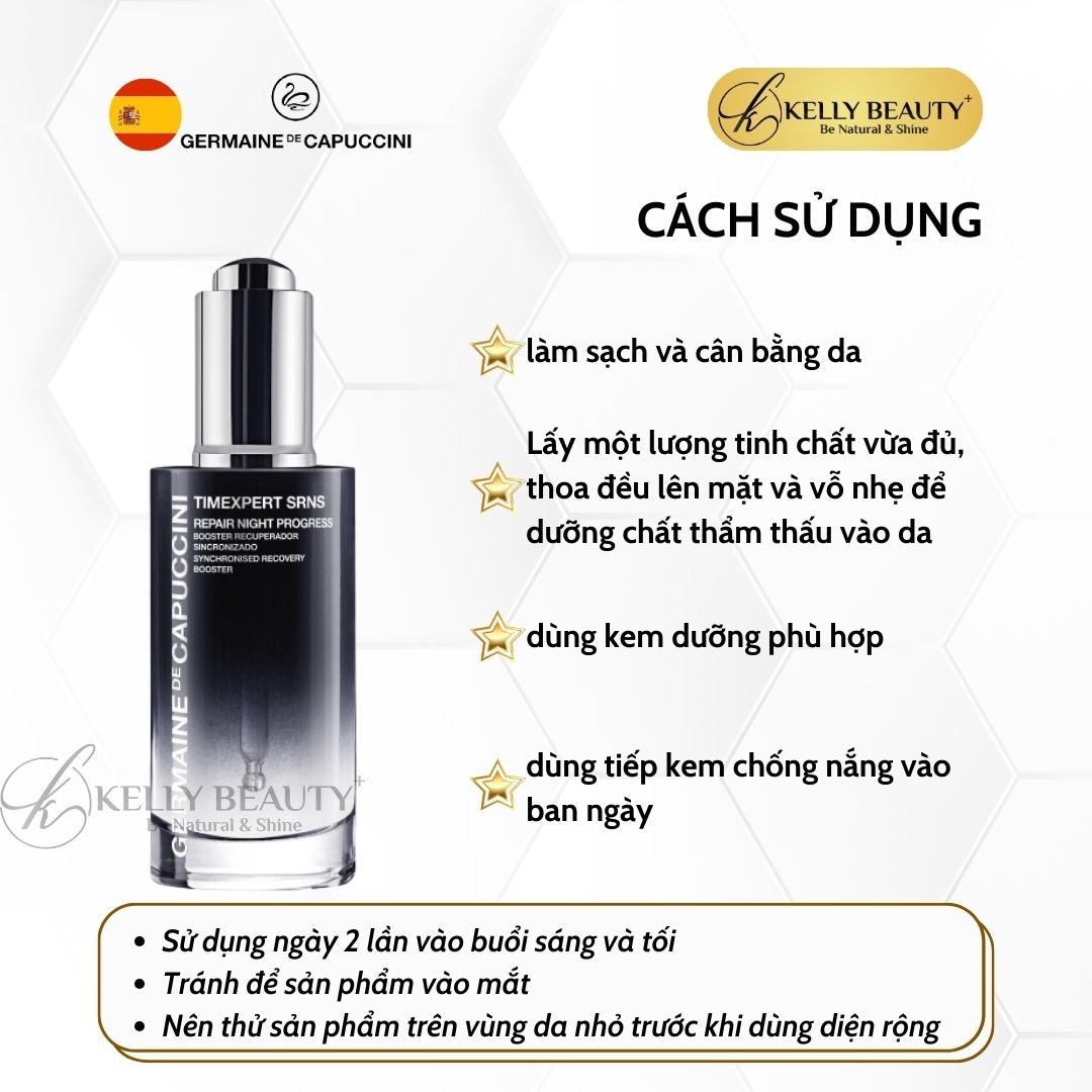 Tinh Chất Chống Lão Hóa Germaine Timexpert SRNS Repair Night Progress Serum | Kelly Beauty