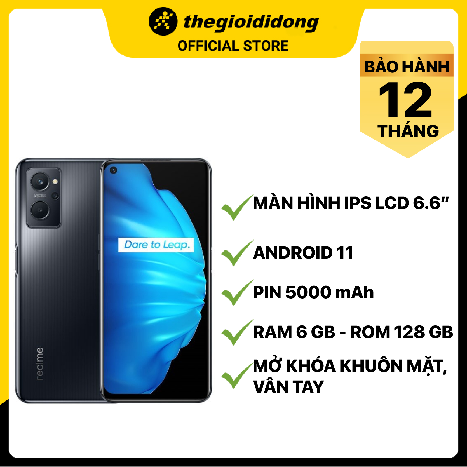 Điện thoại Realme 9i (6GB/128GB) - Hàng chính hãng