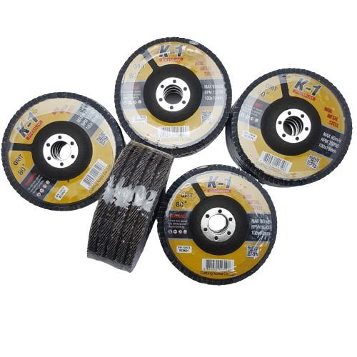 10 viên Đá nhám xếp 80# | Đĩa ráp xếp | Bánh nhám xếp K1 D100 80#