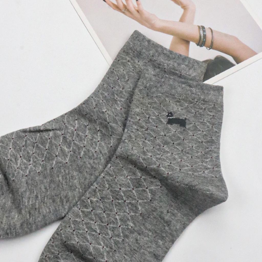 Tất nữ trung cổ LUPERI SP12 chất cotton co giãn thấm hút mồ hôi kháng khuẩn an toàn cho da