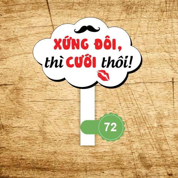 Bảng hashtag chụp ảnh đám cưới MS 72
