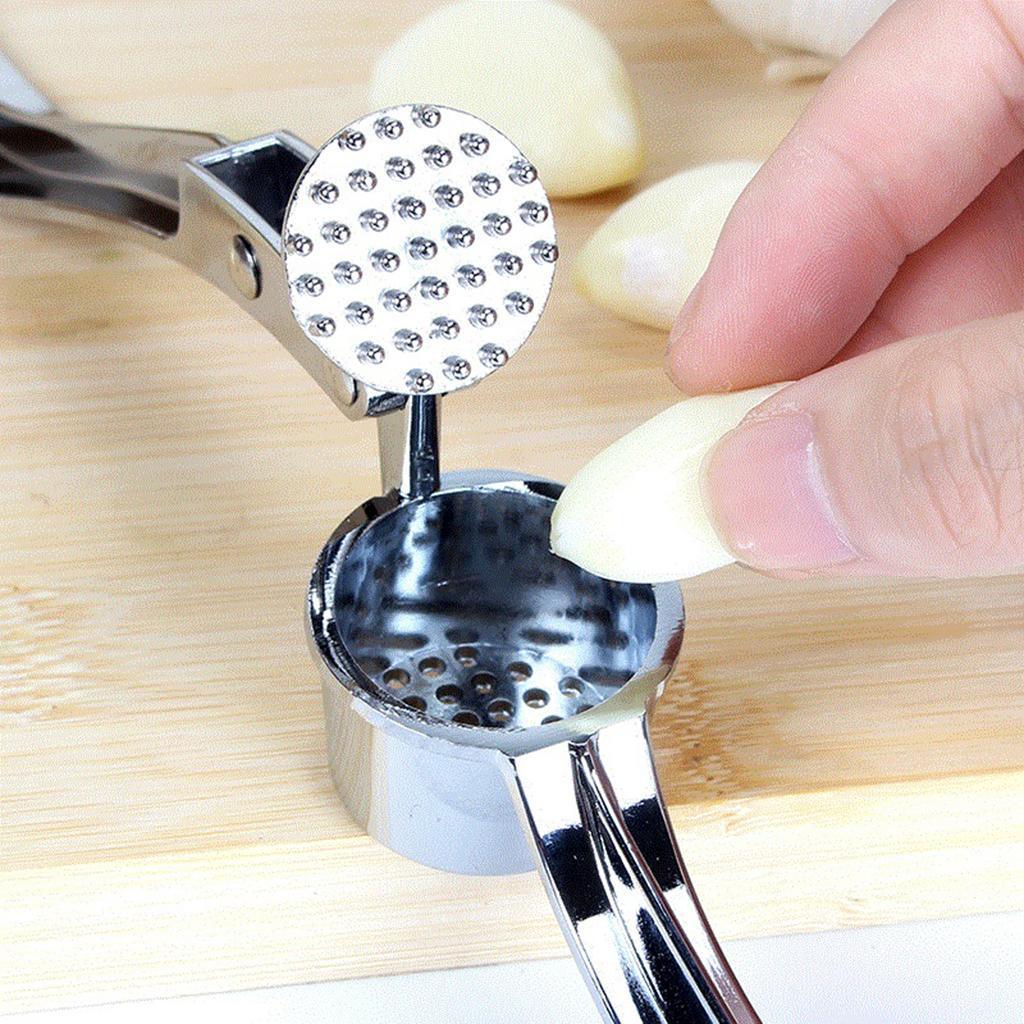 Professional Garlic Press Stainless Steel Crusher Slicer Squeezer Tools