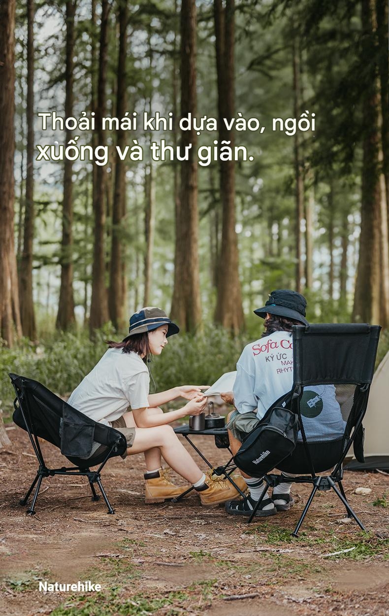 Ghế Mặt Trăng Clamshell Naturehike CNK2450JJ018 và CNK2450JJ019
