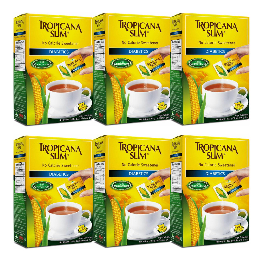 Combo 6 Hộp Đường Ăn Kiêng Tropicana Slim No Calorie Sweetener Diabetics