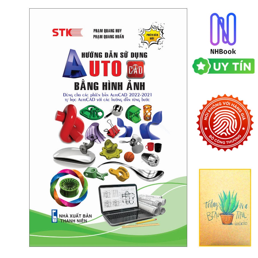 Sách Tin Học- Hướng Dẫn Sử Dụng AutoCAD Bằng Hình Ảnh - Bìa mềm - STK