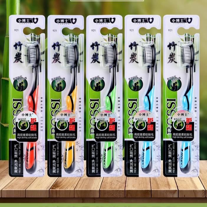 Hộp 30 Chiếc Bàn Chải Đánh Răng Than Tre Hoạt Tính Hàn Quốc Lông Bàn Chải Siêu Mềm