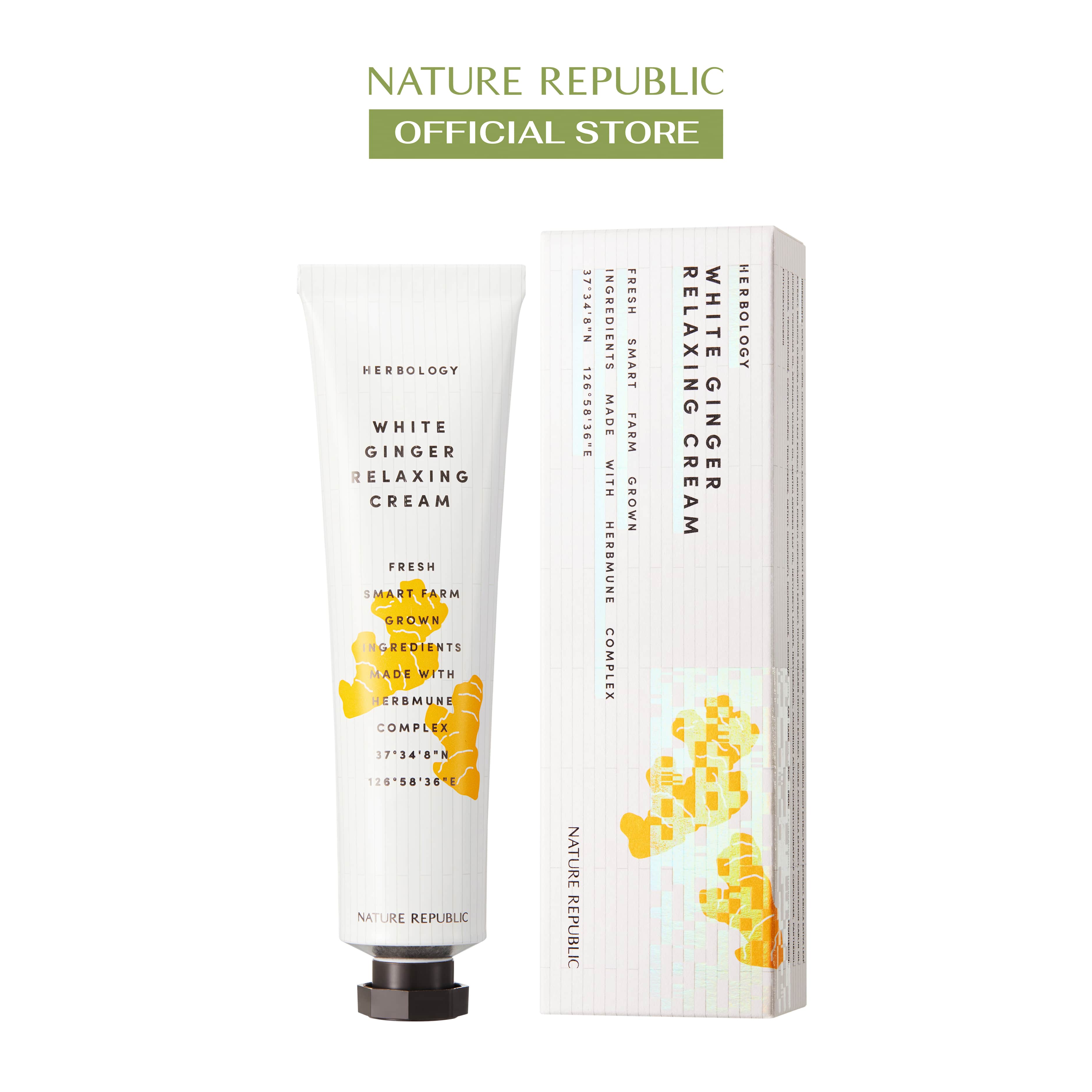 Kem dưỡng BODY Nature Republic Herbology White Ginger Relaxing Cream 70ml