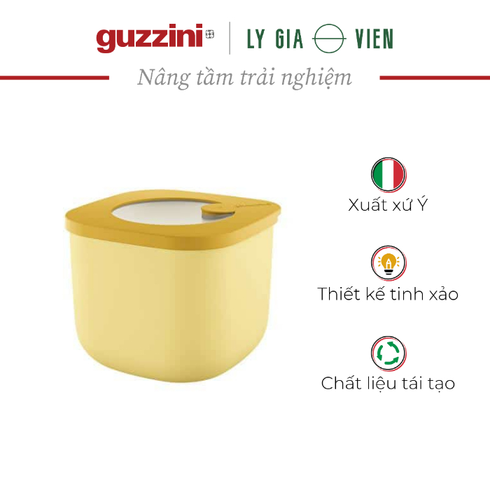 Hộp Đựng Thực Phẩm Cỡ Nhỏ Guzzini STORE&amp;MORE Deep Airtight Fridge/Freezer/Microwave Containers 750CC - Hộp Kín Không Khí - Phù Hợp Cho Tủ Lạnh/Tủ Đông/Lò Vi Sóng