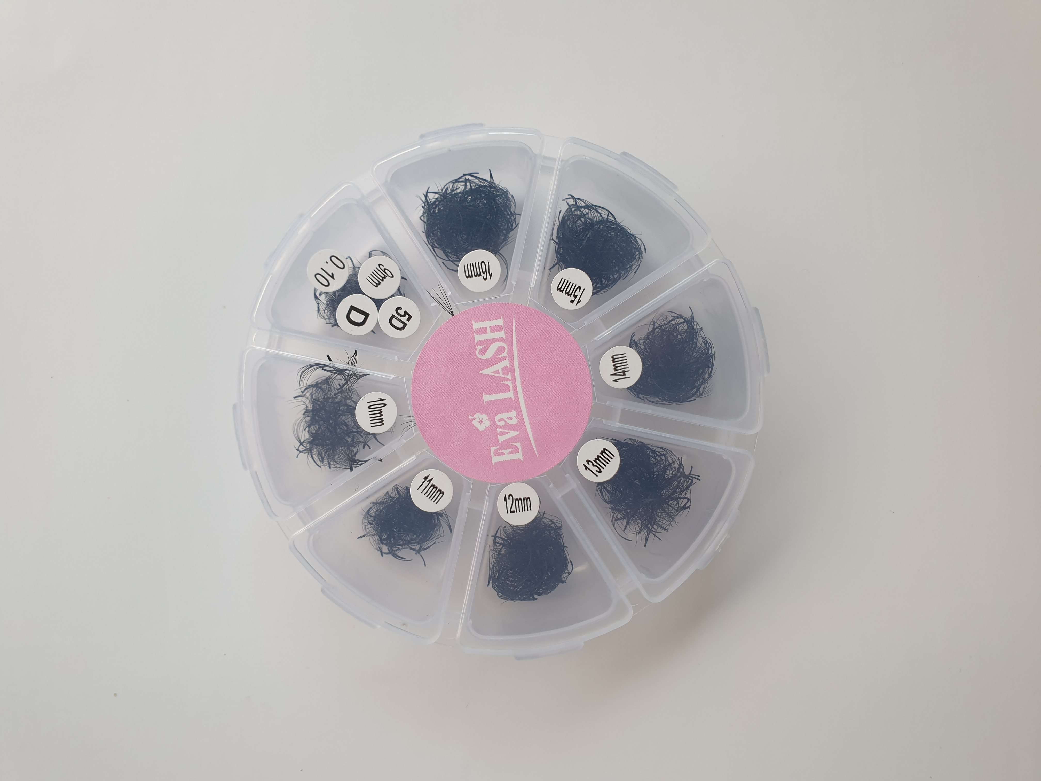 10D Premade Volume Eyelash Extensions Mixed Tray 1000 Premade Fans Eyelash Extensions D Curl Premade Lash Fans Pointed Handmade Promade Loose Fans Thin Base (10D-0.07D,9-16mm)