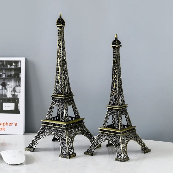 Mô hình tháp Eiffel hợp kim trang trí đẳng cấp, sang trọng