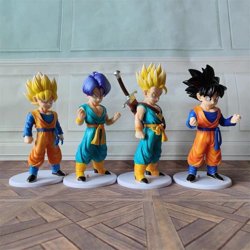 Mô Hình Dragon Ball Trunks Sun Wutian Wukong Yamu Tea Tea Godu làm bằng tay trang trí để bàn