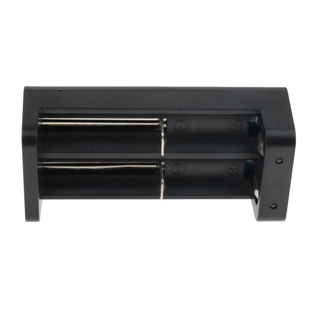 Dual Slots Battery Charger Charging Dock for Lithium 18650 26650 18350 16340