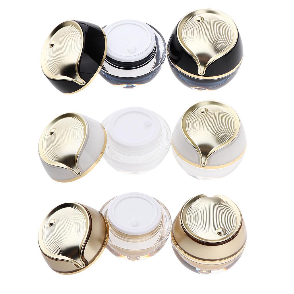 2pcs 10g Empty Cosmetic Jar Pot Travel Cream Container