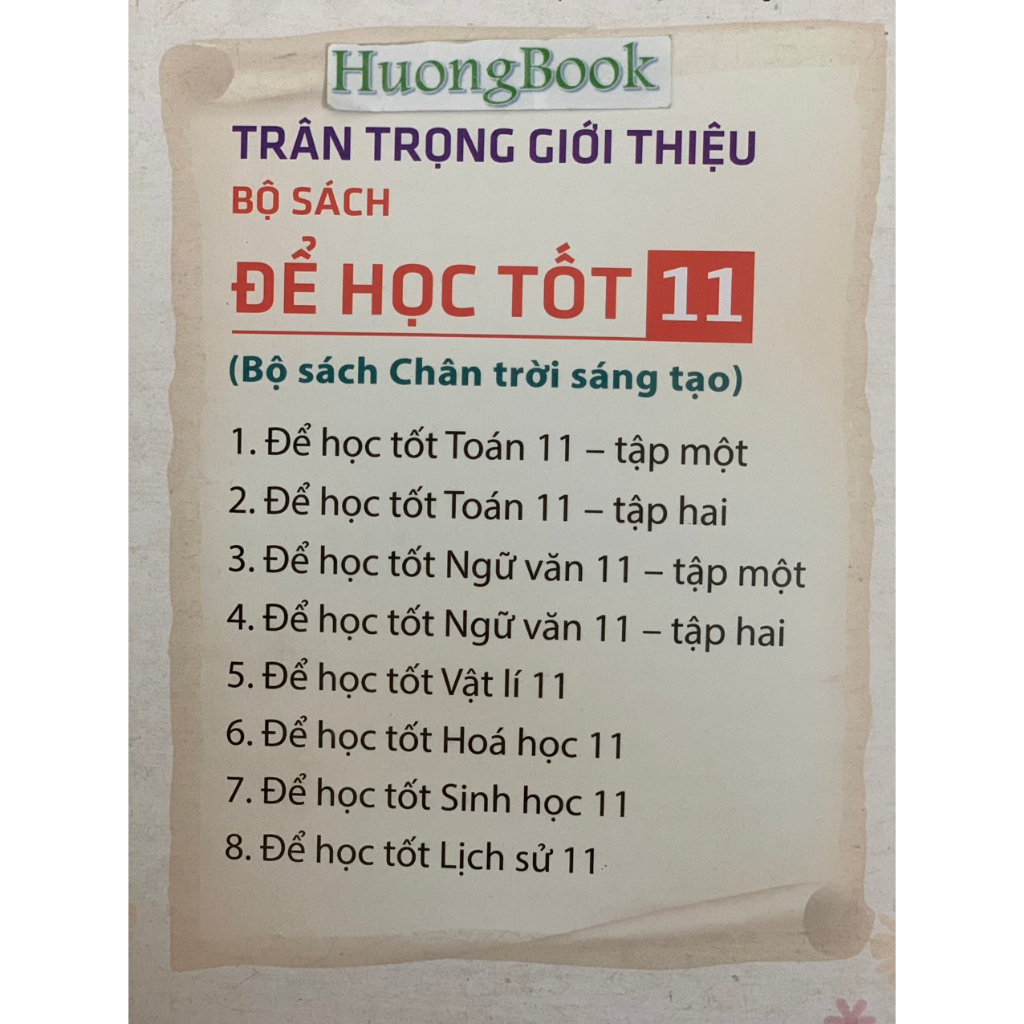 Sách - Để học tốt Toán 11 tập 1 (chân trời sáng tạo)