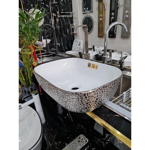 Lavabo đặt bàn ánh bạc