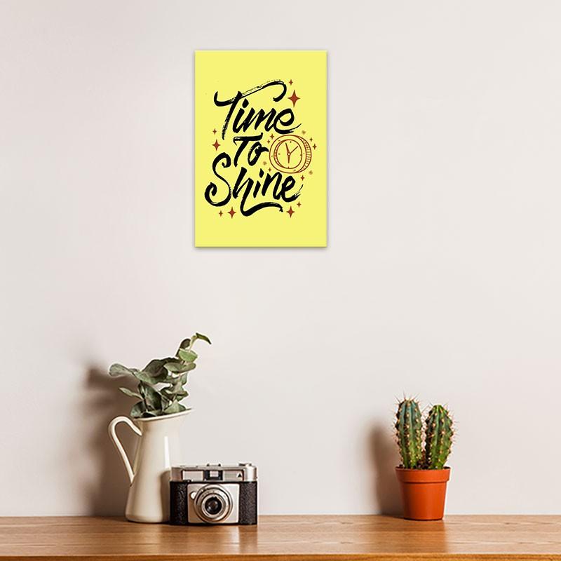 Tranh cổ động “Time to shine” | Tranh tạo động lực W3224