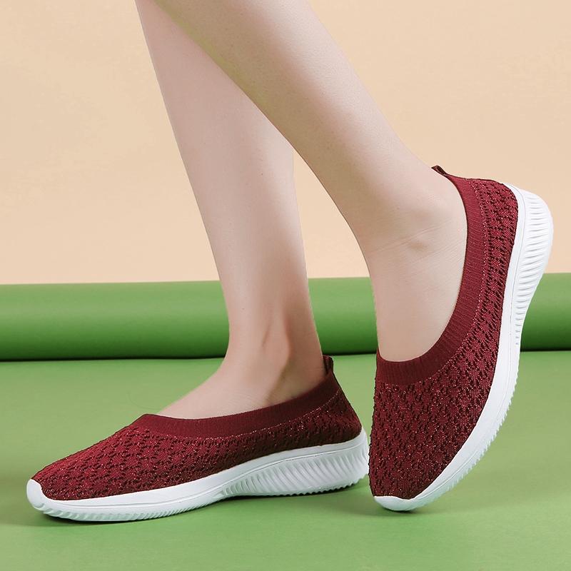 Giày Thể Thao Đế Bằng Siêu Nhẹ Size 35-42 Cho Nữ