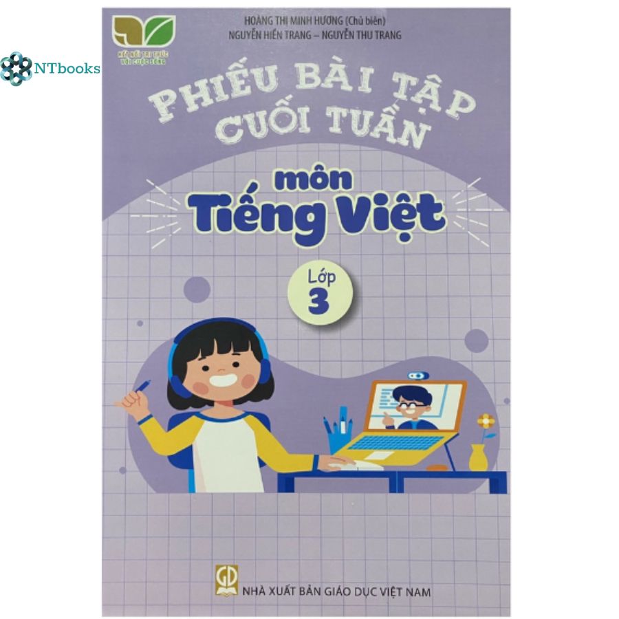 Combo 2 cuốn Phiếu bài tập cuối tuần Toán, Tiếng Việt Lớp 3 - Kết Nối Tri Thức