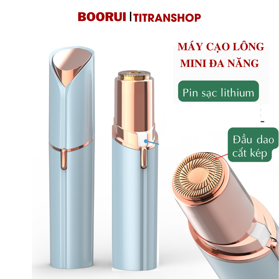 Bút cạo lông phụ nữ cao cấp BOORUI SF1106 - Máy cạo lông toàn thân, triệt lông thẩm mỹ cho phái đẹp  an toàn cho da ,pin sạc USB thiết kế nhỏ gọn dễ dàng mang theo - Hàng loại 1