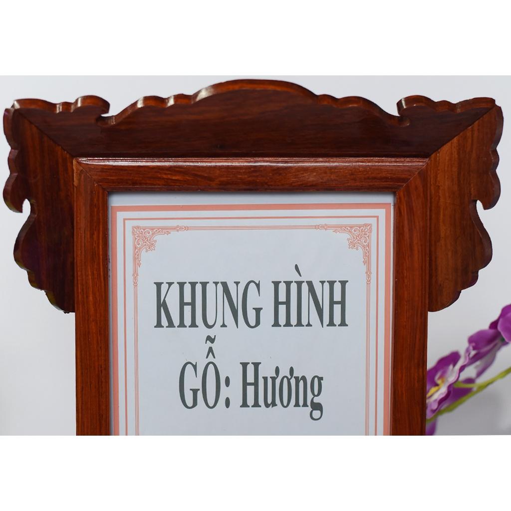 Khung hình thờ gỗ Hương trơn 20 x 30