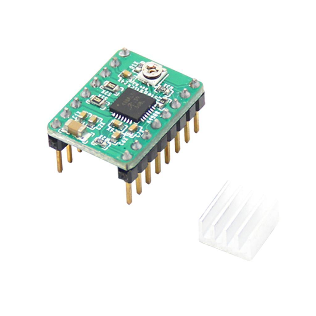 A4988 Stepper Motor Driver Module Board For 3D Printer CNC + Heat Sink Green