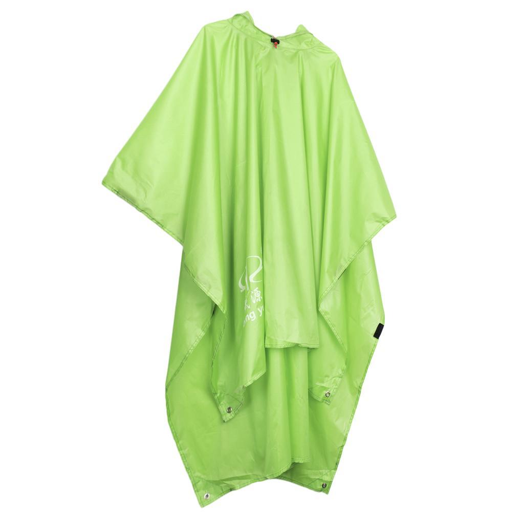 Multifunction Raincoat Poncho Cover Tent Hiking Rainwear