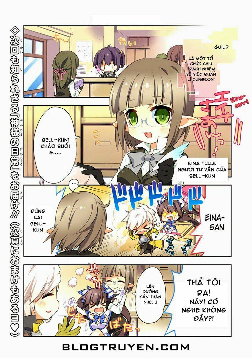 dungeon ni deai o motomeru no wa machigatte iru darou ka 4koma - days of goddess chapter 1 10