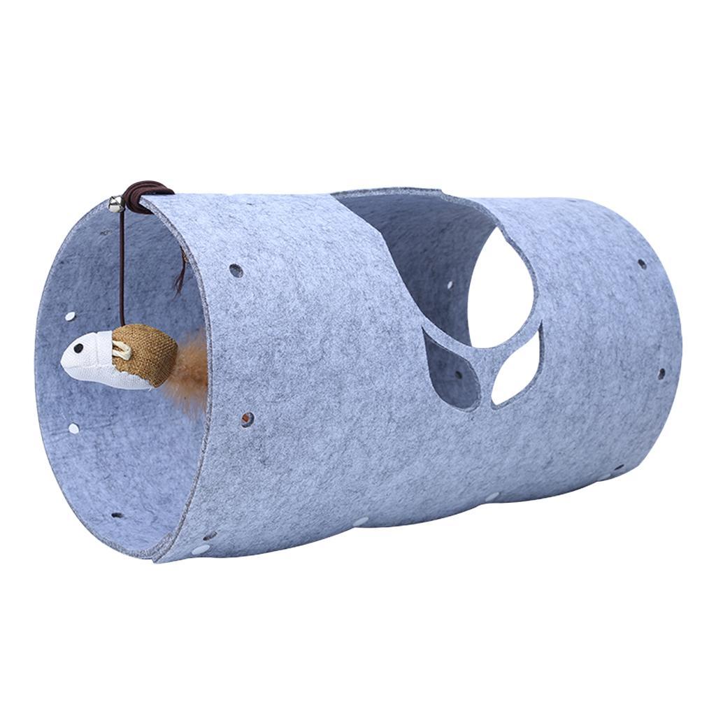 Pet Cat Kitten Tunnel Collapsible Cat Tunnel for Cat Kitten Indoor Play