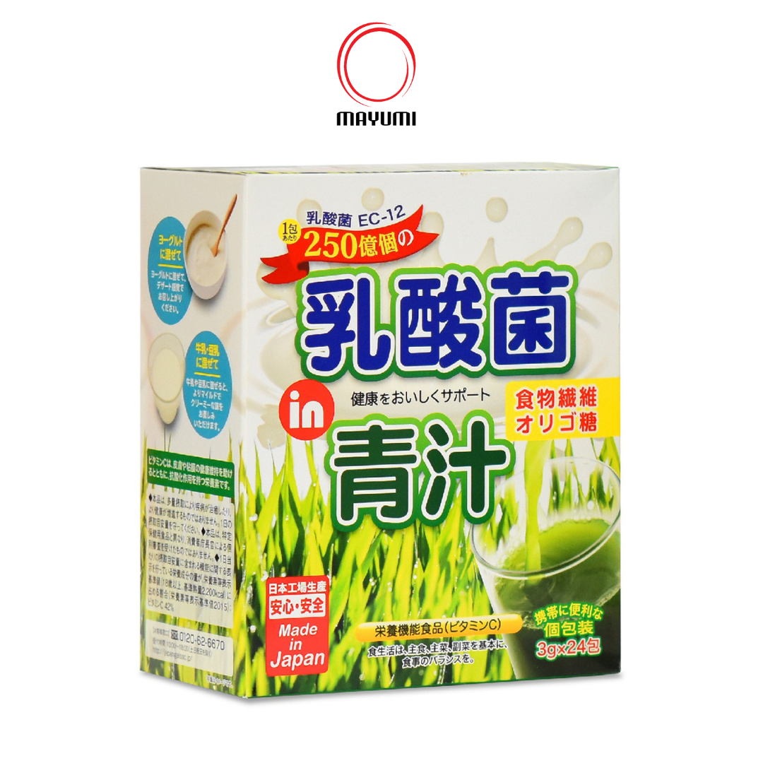 Bột mầm lúa mạch Aojiru lợi khuẩn Acid Lactic 72g