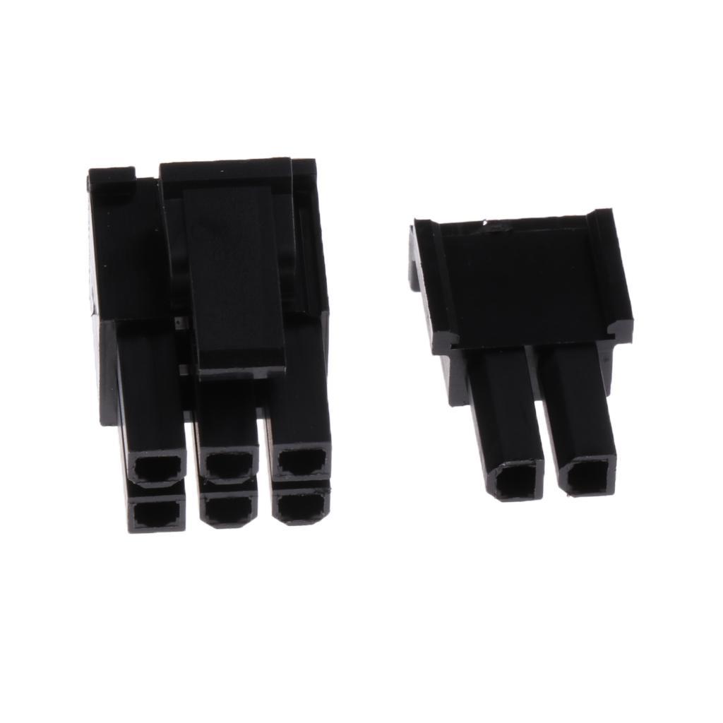 2x 50Pcs 5557 8pin ATX EPS PCI-E Connector + 400Pcs Terminal Crimp Plug