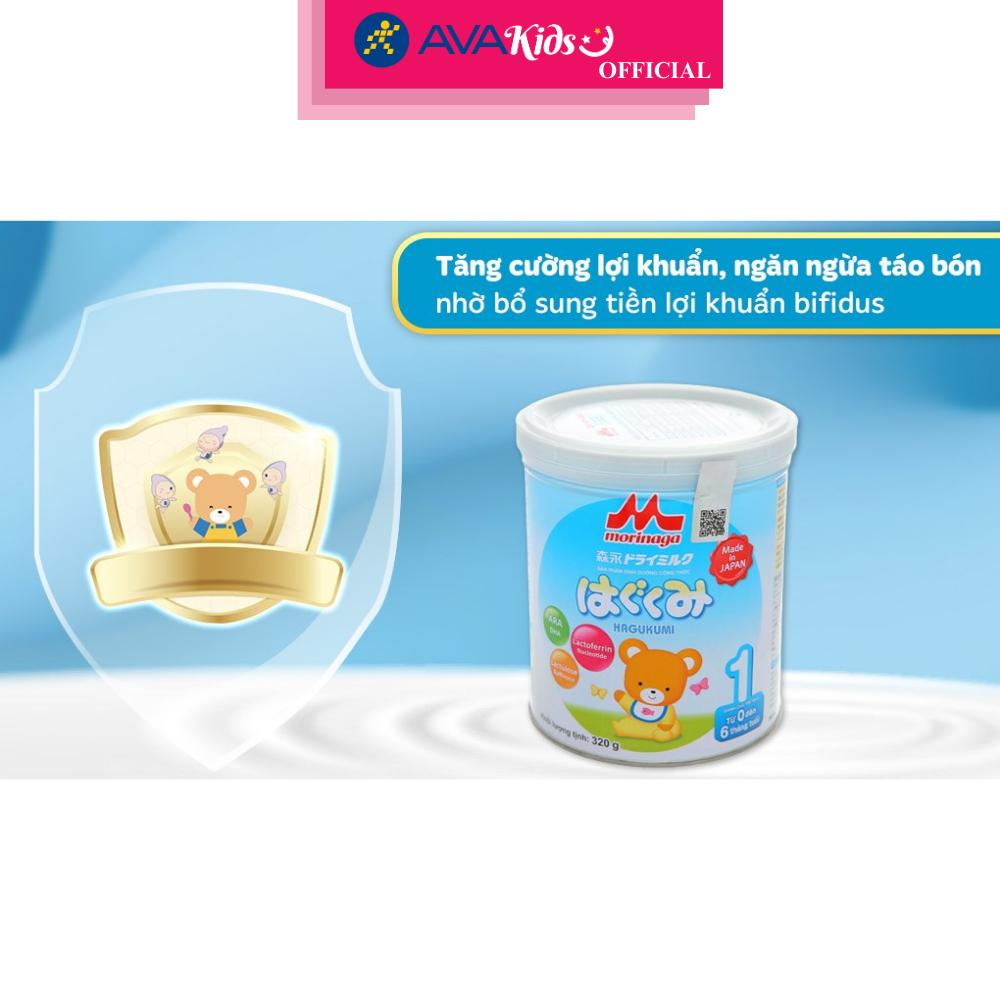 Sữa bột Morinaga Hagukumi số 1 320g (0 - 6 tháng) - Hàng Chính Hãng