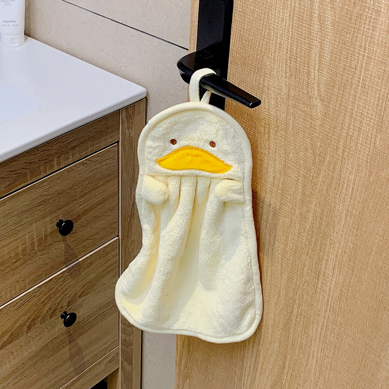 Khăn lau tay siêu thấm hút - Khăn lau bếp đa năng siêu mềm hình thú dễ thương có móc treo