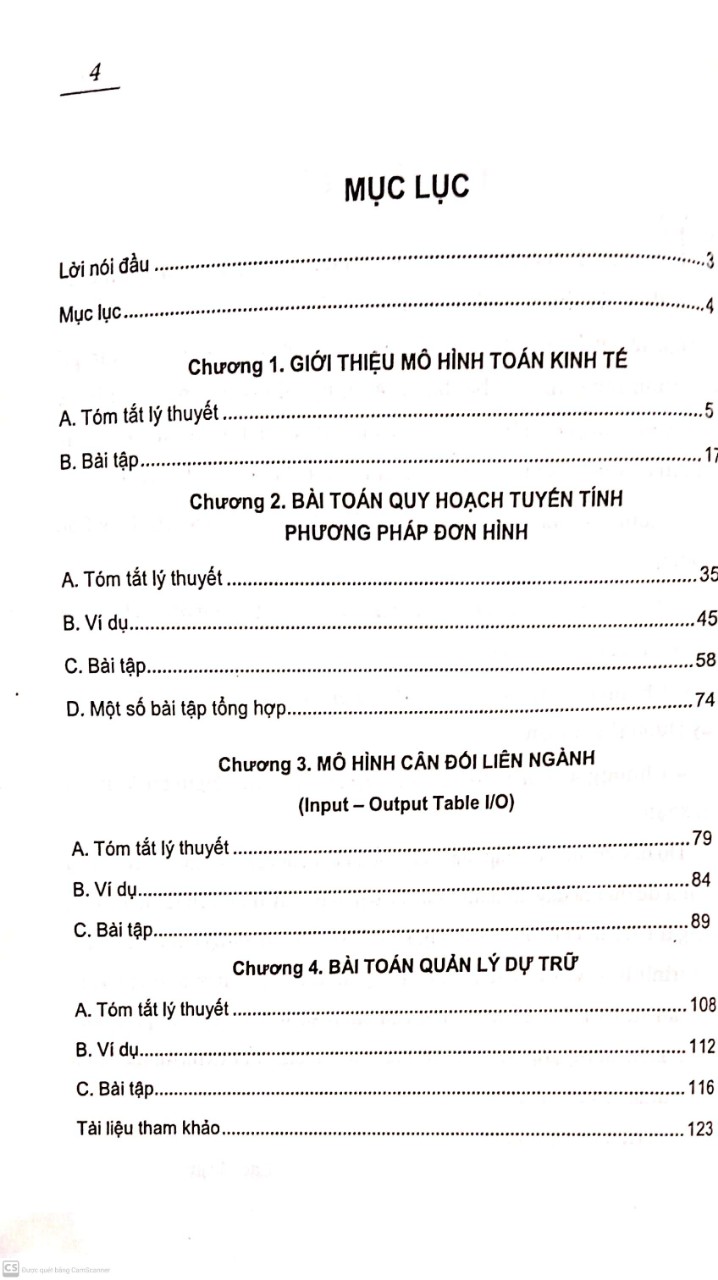 Combo Mô Hình Toán Kinh Tế + Bài Tập