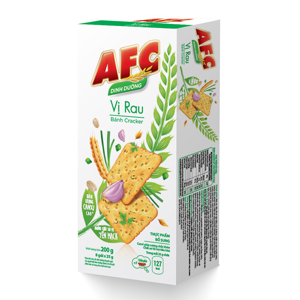 Combo 2 Hộp Bánh Dinh Dưỡng AFC Vị Rau