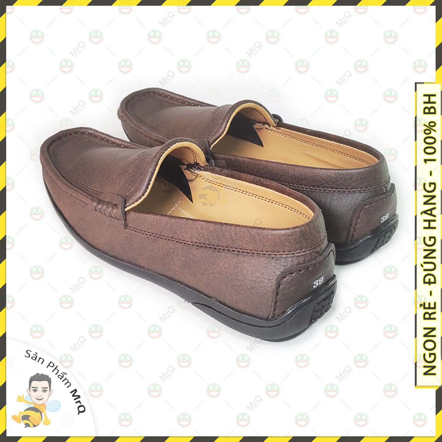 Giày Lười Thời Trang Nam Hàng Chính Hãng MrQ - Điểm Nhấn Phong Cách Màu Sắc Đậm Nét - NMA-8XGLPL01-NA