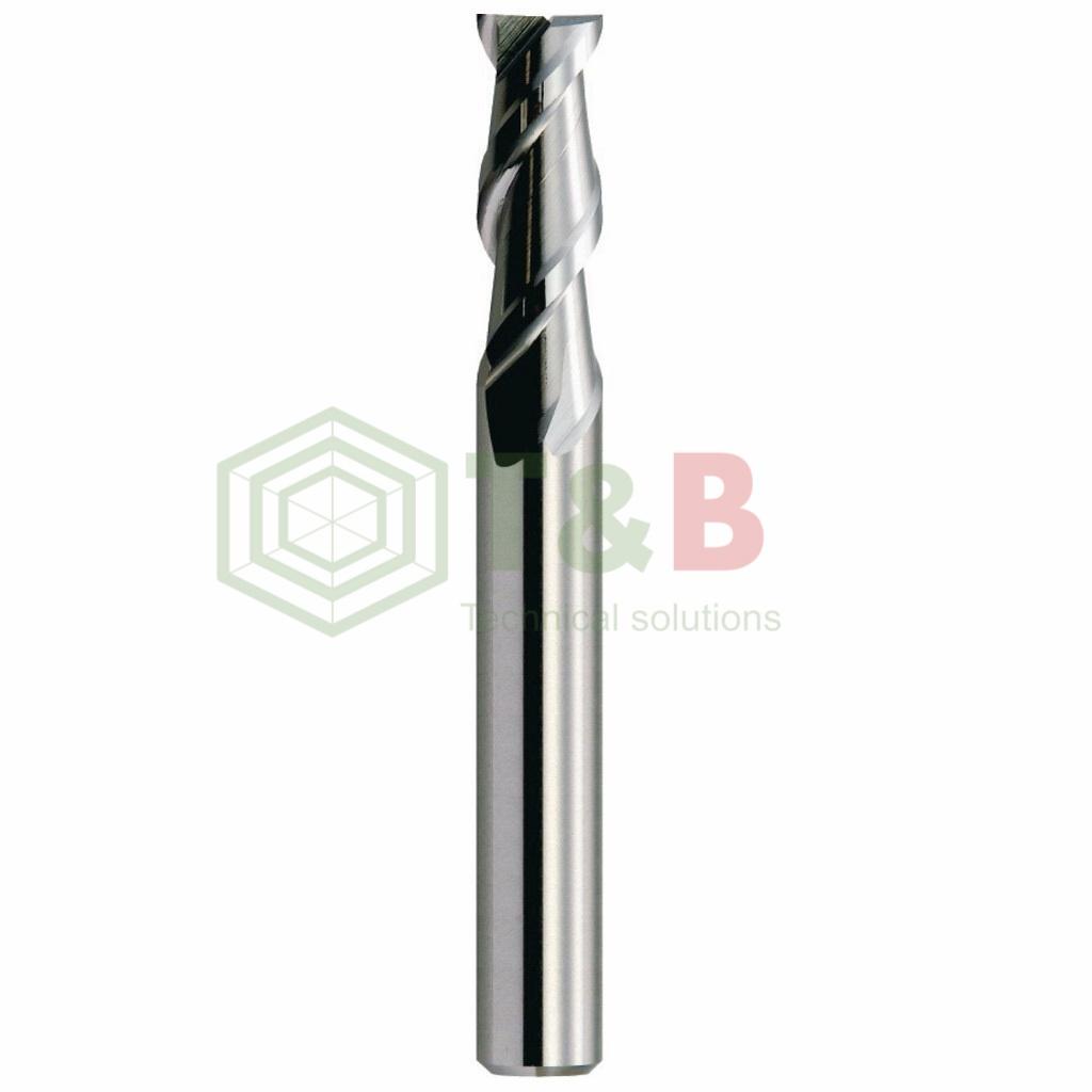 Dao Phay Phẳng 2 Me D1.5 x 2.25 x 45 Union Tool Model CAS2015-0225, Dao phay ngón gia công trước nhiệt, đồng, nhôm